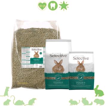 Selective Rabbit 4+ konijnenbrokken met timothy hooi en tijm