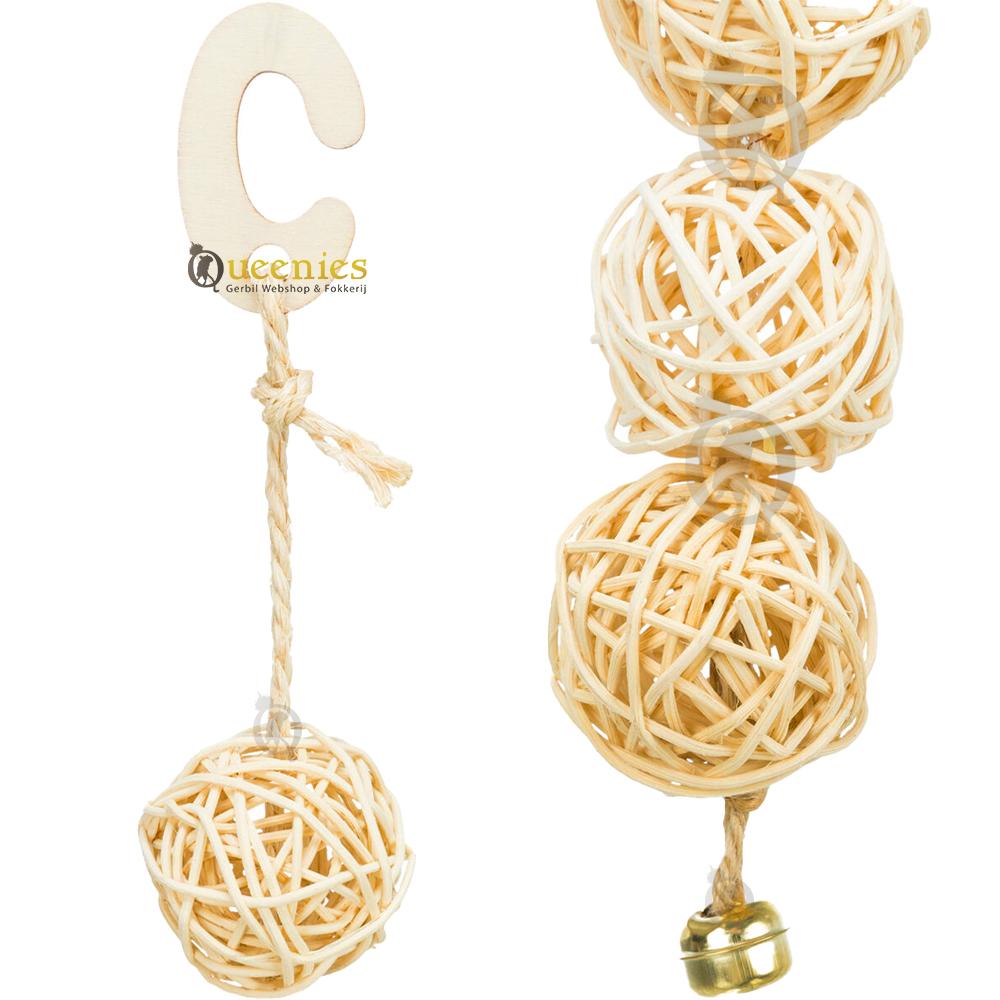 Slinger met Rotan ballen knaagdieren speelgoed