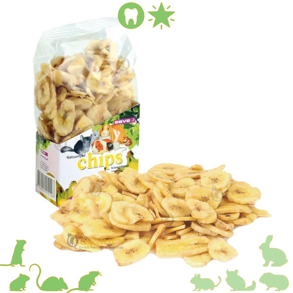 Chips van Banaan voor knaagdier