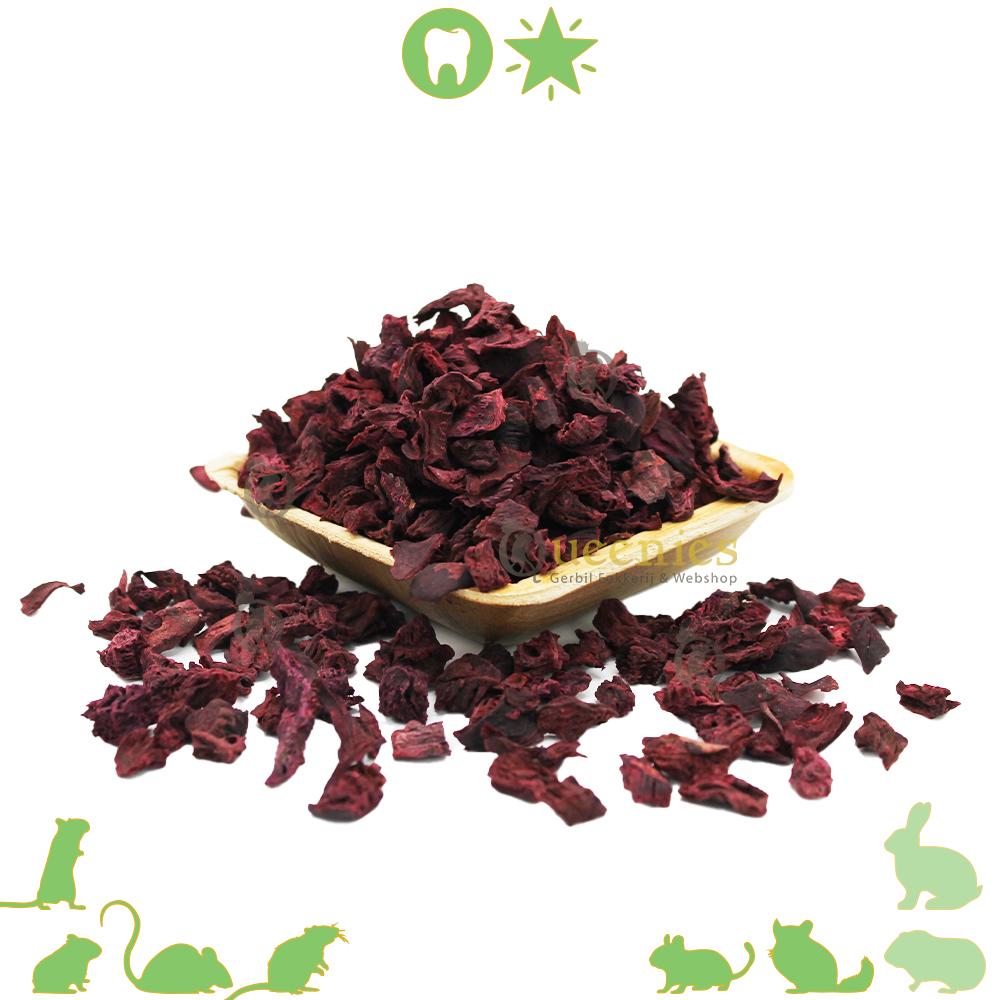 Rode bieten chips voor Knaagdieren en Konijnen