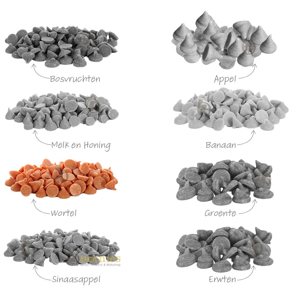 Wortel drops voor konijnen