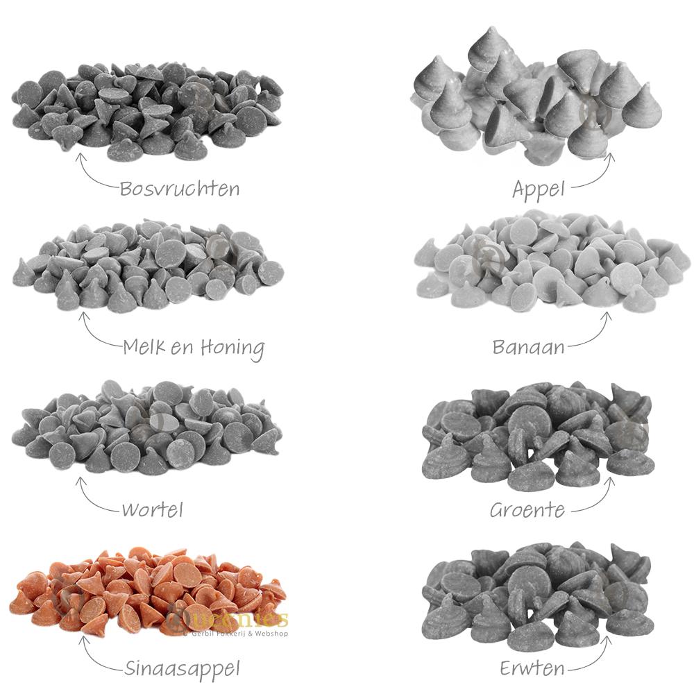 Sinaasappel smaak drops voor gerbils