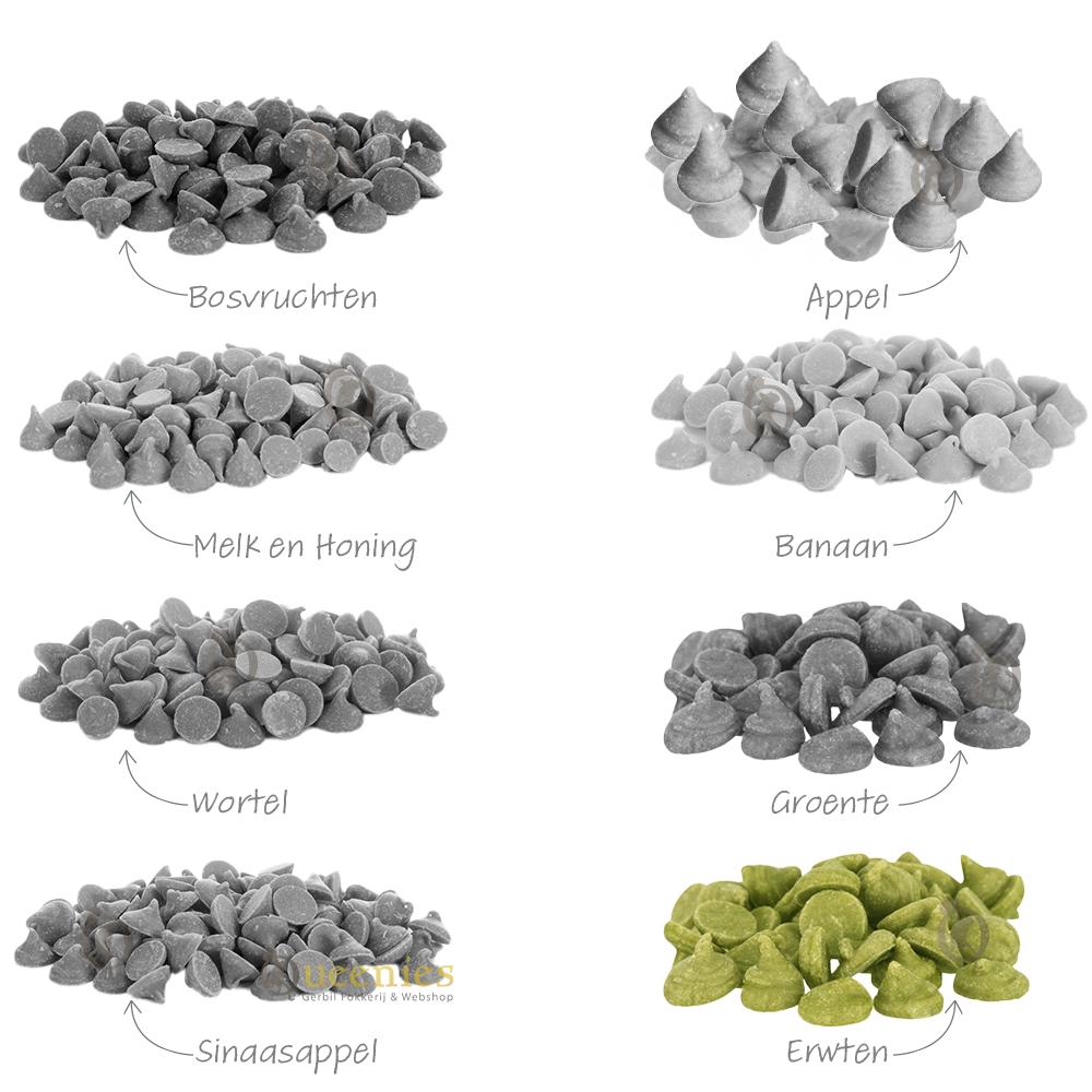 Erwten drops van trixie voor degoes