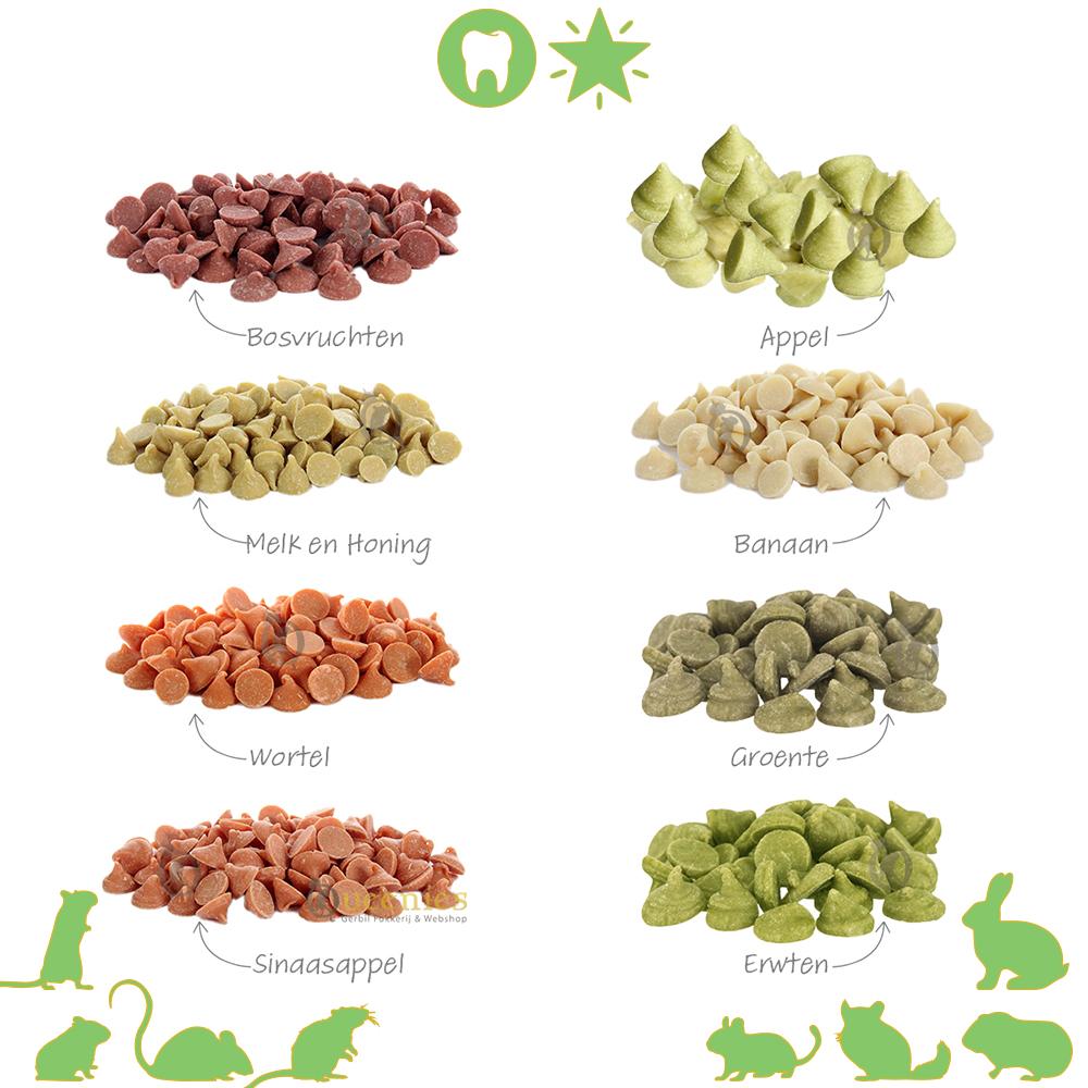 Knaagdier Drops in verschillende smaken
