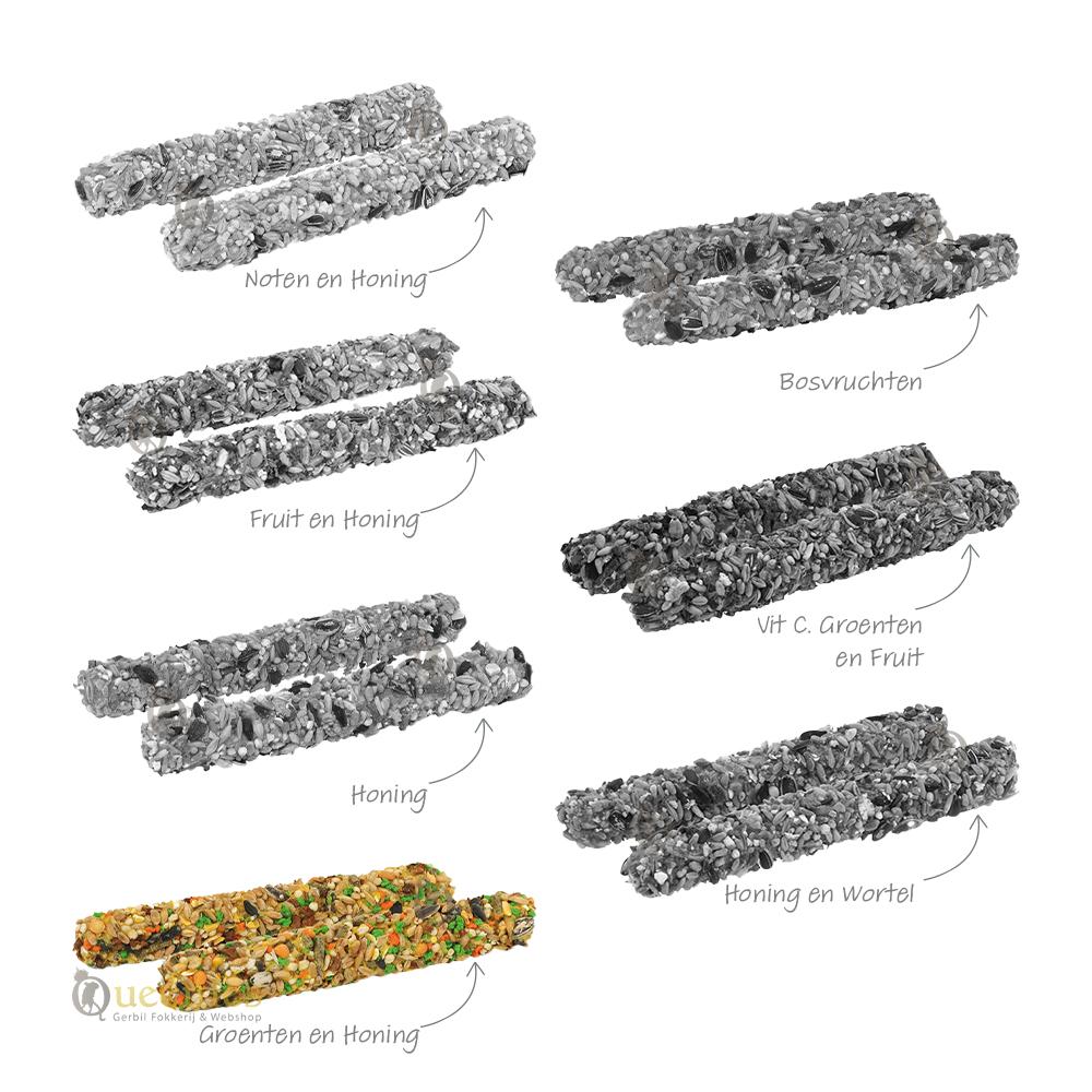 Knaagdiersticks Groenten en Honing voor Degoes