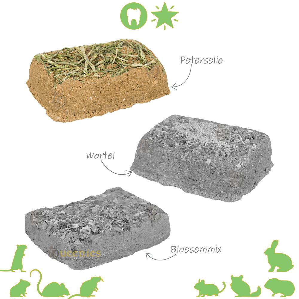 Konijnenen peterselie knaagsteen van kleistenen