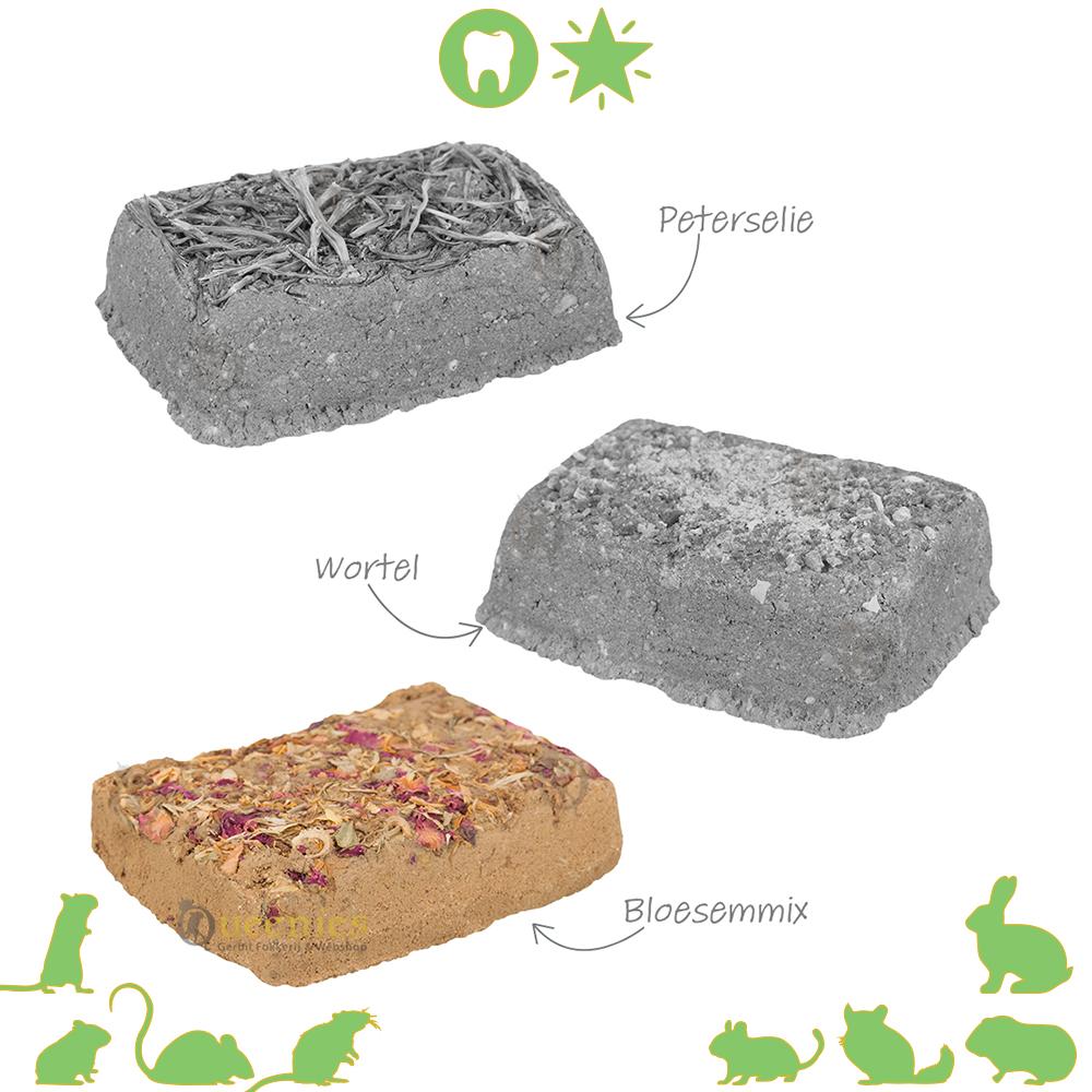 Bloemsemmix knaagsteen voor Hamster