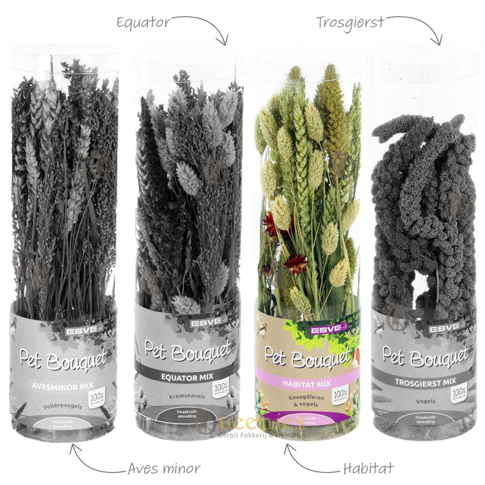 Pet Bouquet Koker Habitat voor Knaagdieren, Vogels en Konijnen