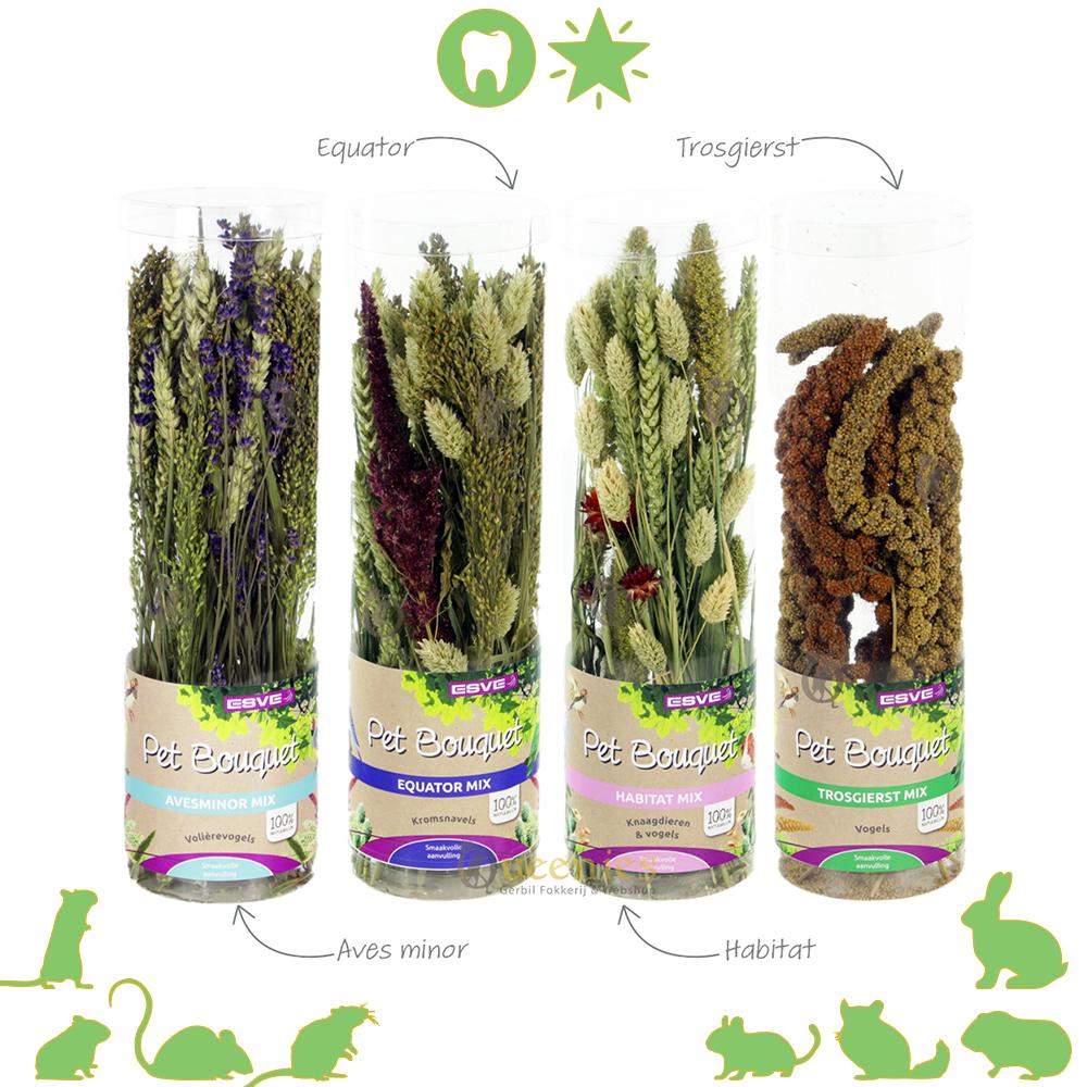 Pet Bouquet Koker voor Knaagdieren en Konijnen