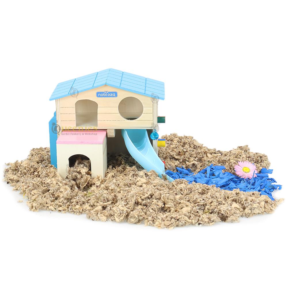 Compact en stevig knaagdierhuisje met meerdere verdiepingen