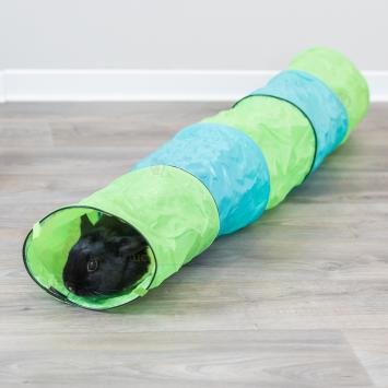 Konijnentunnel groen met lime ringen