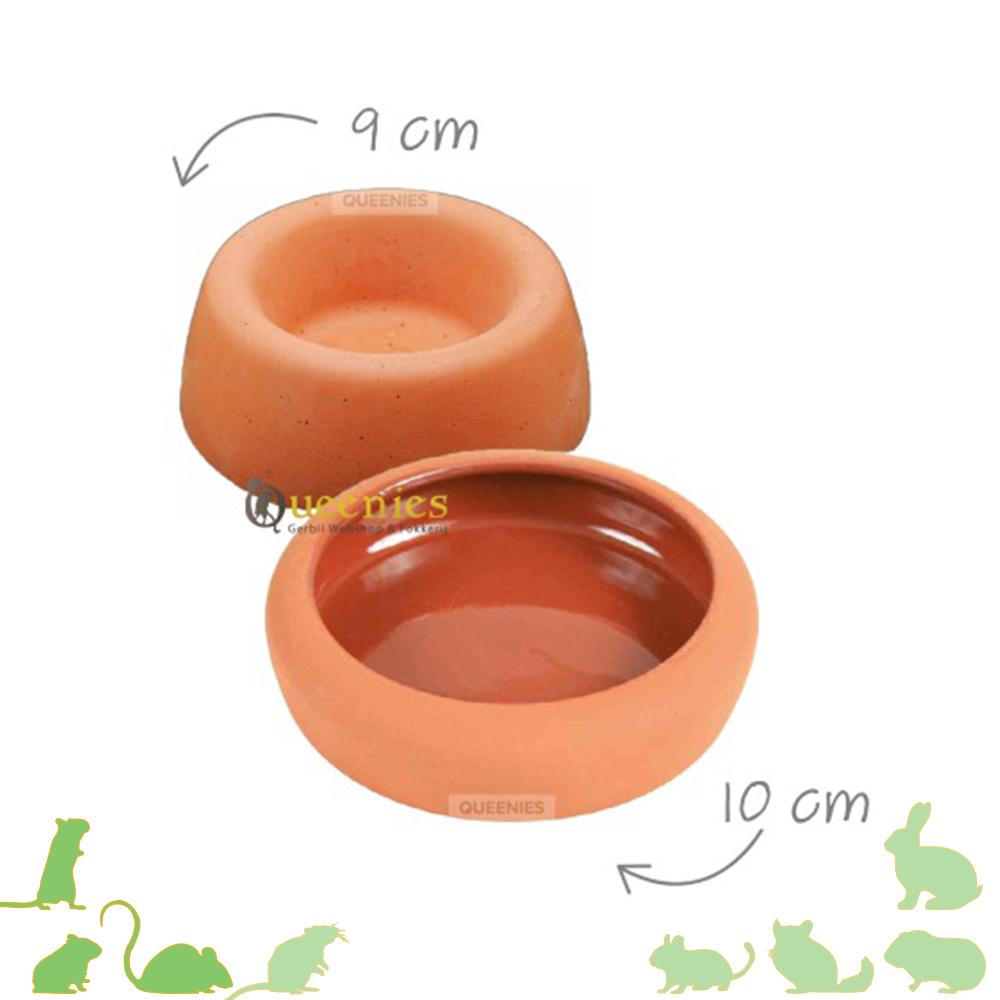 Terracotta voerbak voor knaagdieren