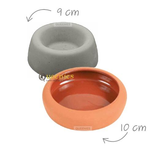 Keramische Terracotta Voerbak / Waterschaal 10 cm