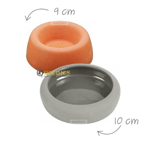 Keramische Terracotta Voerbak / Waterschaal 9 cm