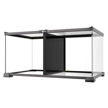 Habi Terra habitat met metalen deksel en glazen scheidingswand