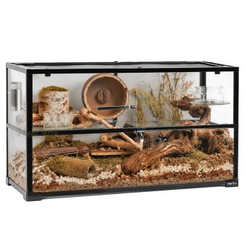 Knock down glazen terrarium 100 x 40 x 50 cm
