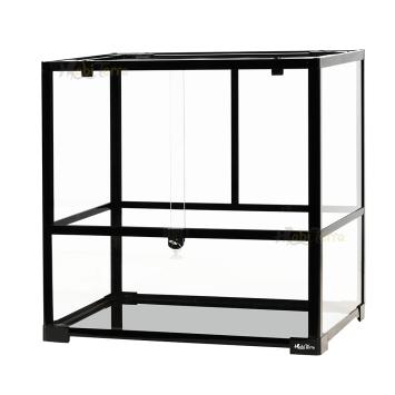 Glazen terrarium met diepe bodembedekking mogelijk