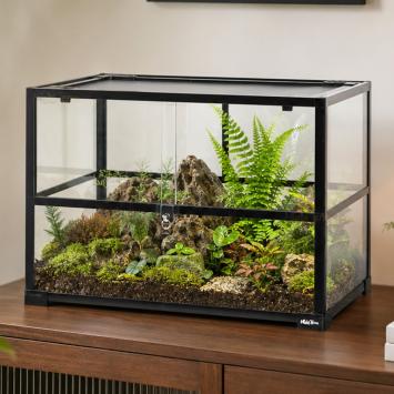 Terrarium voor hamsterscaping met diepe graaflaag
