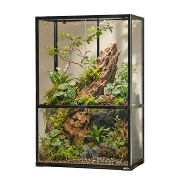 Glasbak met ventilatiedeksel en frontschuiven