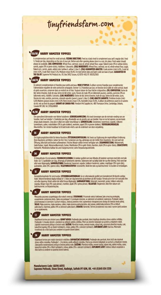 Tiny Friends Farm Knabbelsticks Yippees voor Hamsters