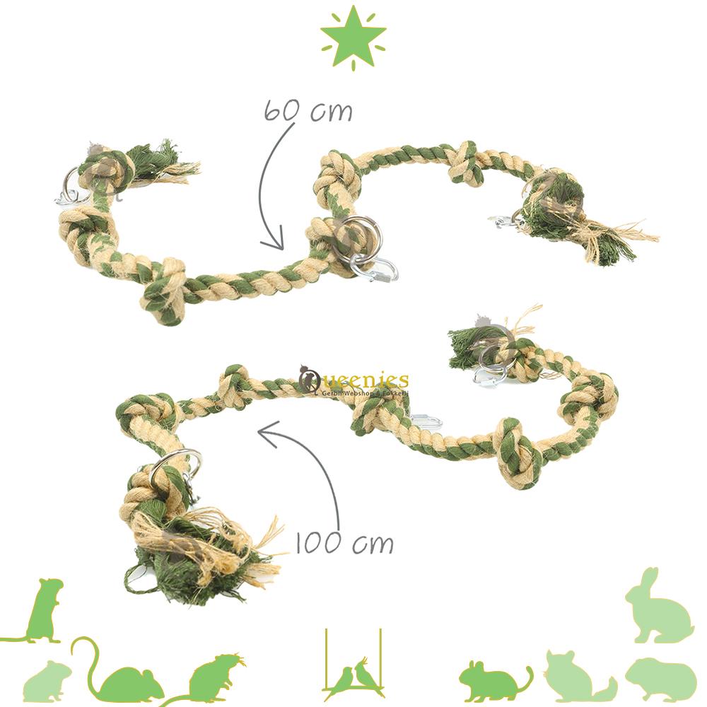 Touwbrug voor Knaagdieren vogels