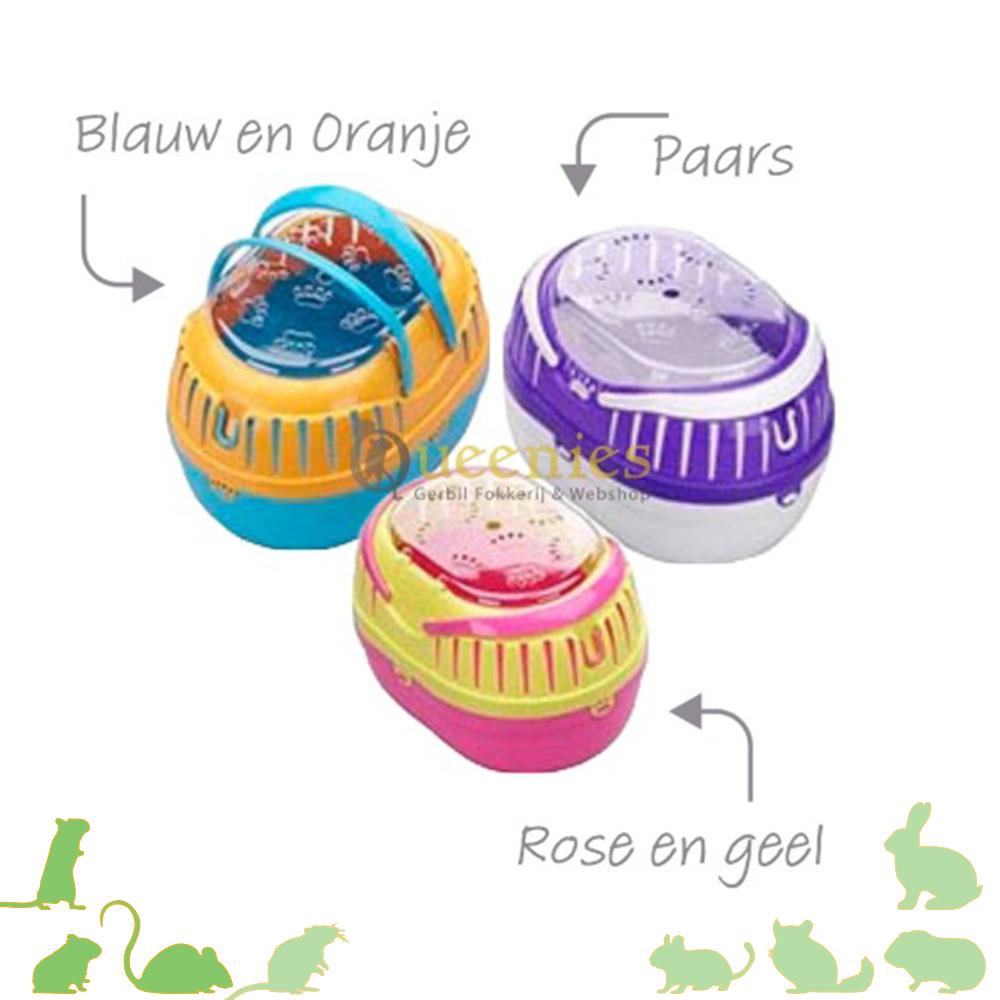 Transportbox gekleurd voor gerbils