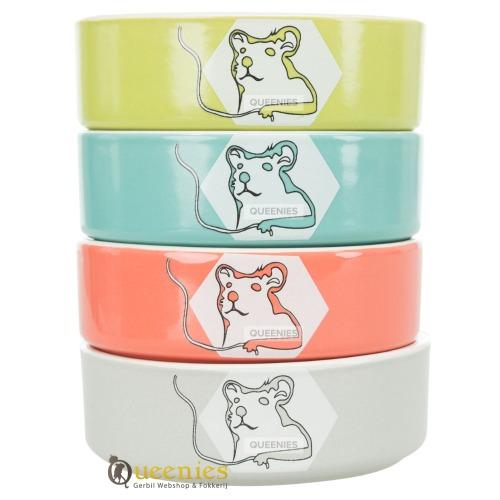 Keramieke voerschaal voor dwerghamster