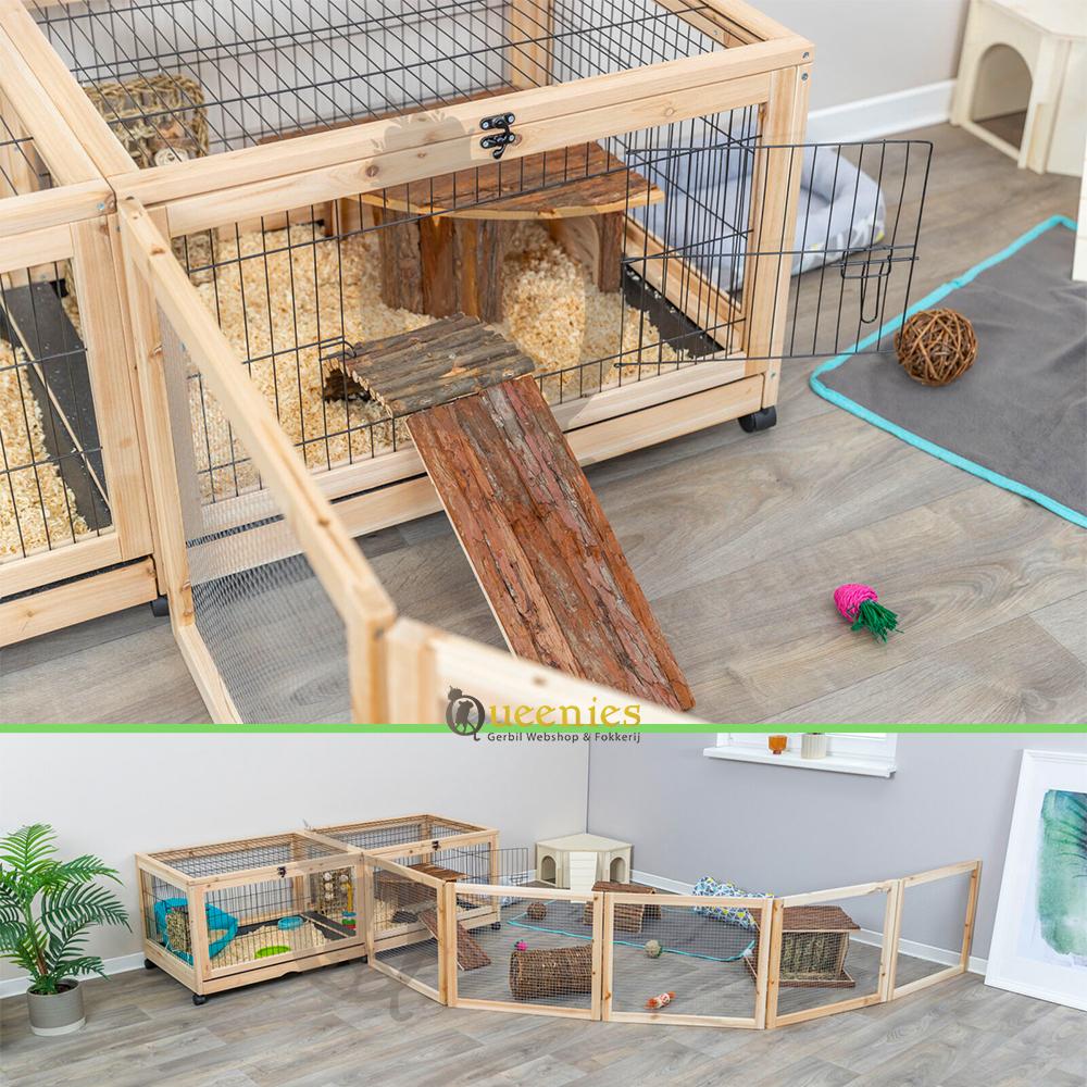 Konijnen kooi met uitbreidingsmogelijkheden