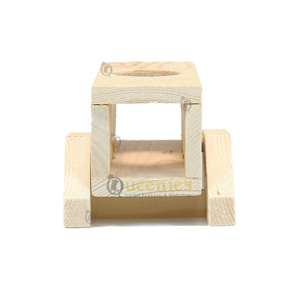 Compact schuilhuisje met natuurlijke uitstraling