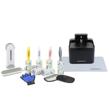 Verzorgingsset voor katten met borstels en rollers