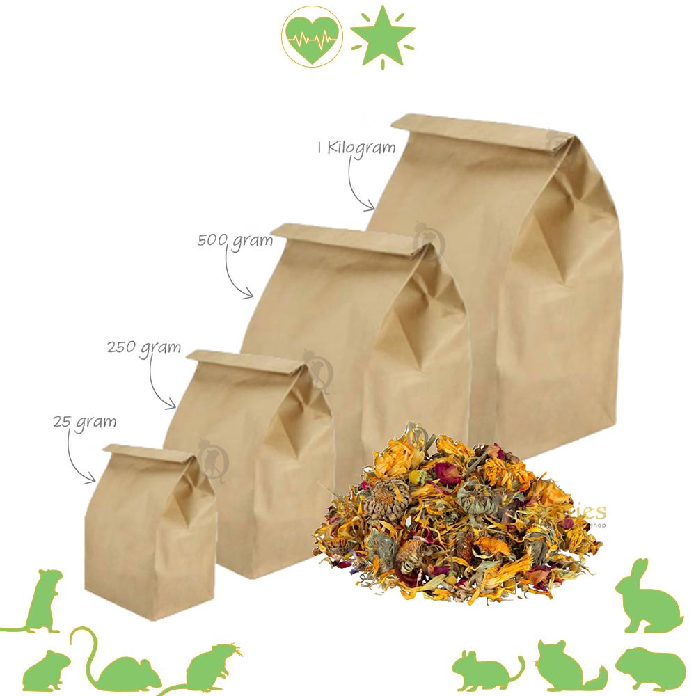 Gedroogde Bloemenmix voor knaagdieren