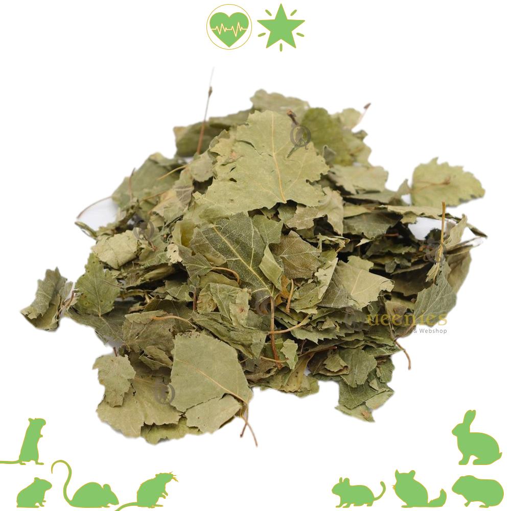 Gedroogde berkenbladeren voor Gerbils en Hamsters of andere Knaagdieren en Konijnen