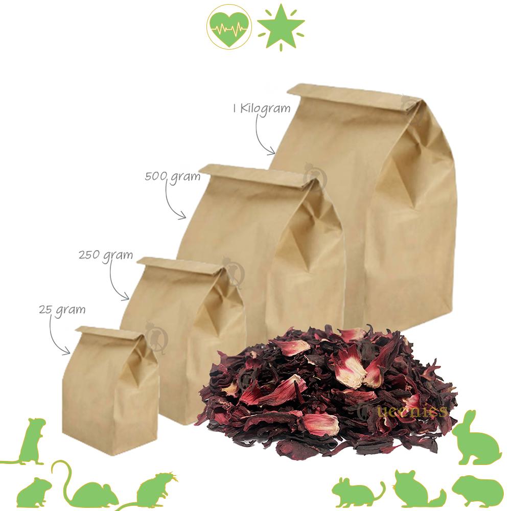 Gedroogde Hibiscus bloem Rood voordeelverpakking