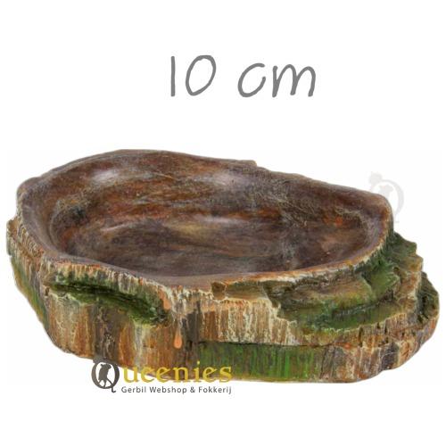 Natuurlijke voerbak voor in hamsterscape