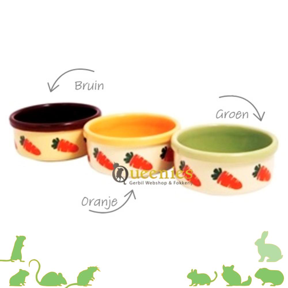 Ronde voerbak met wortel