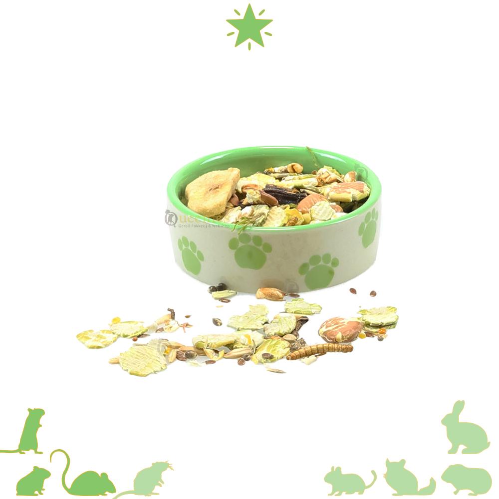 Appelgroen voerbakje voor gerbils