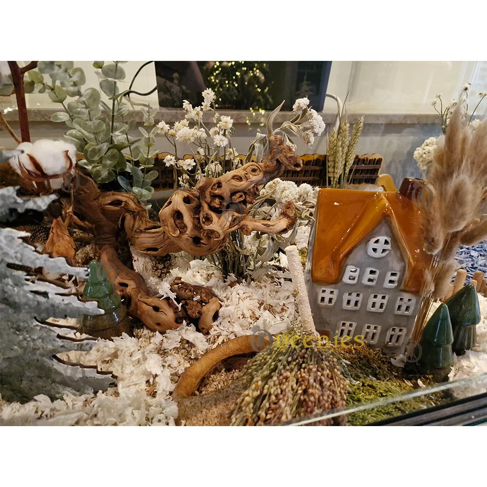 Wijntakken gebruiken in kerstscape