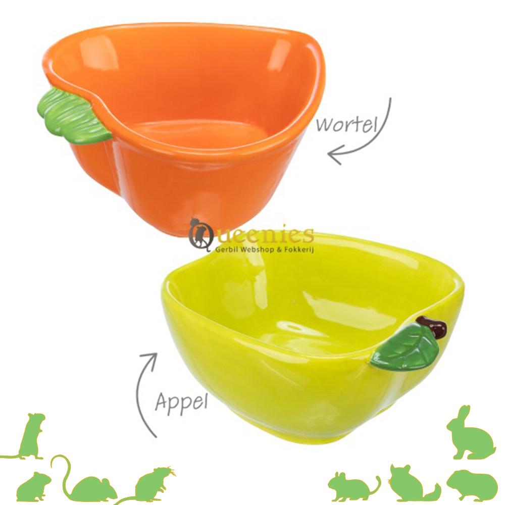 Keramische voerbak voor Knaagdieren en Konijnen