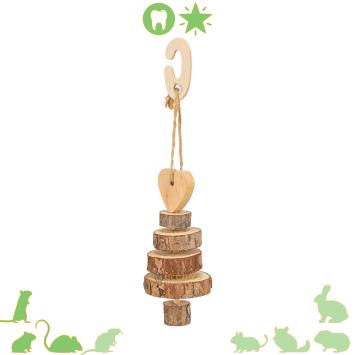 Natuurlijke kerstdecoratie voor hamster, gerbil en muis