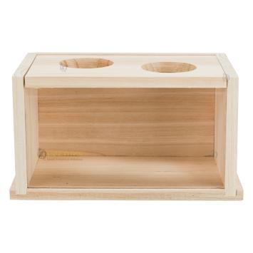 Plexiglas venster aan de voorkant van zandbak