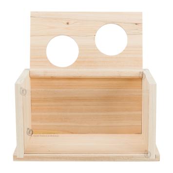 Houten zandbad huis Trixie groot voor terrarium