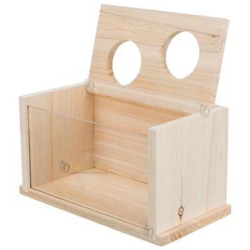 Houten zandbak groot formaat voor knaagdieren