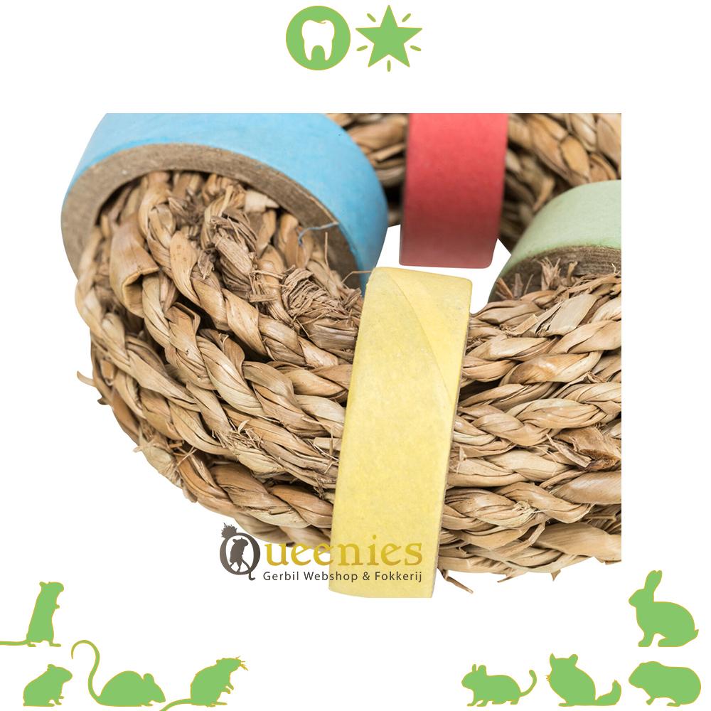 Zeegras ronding met kartonnen ringen