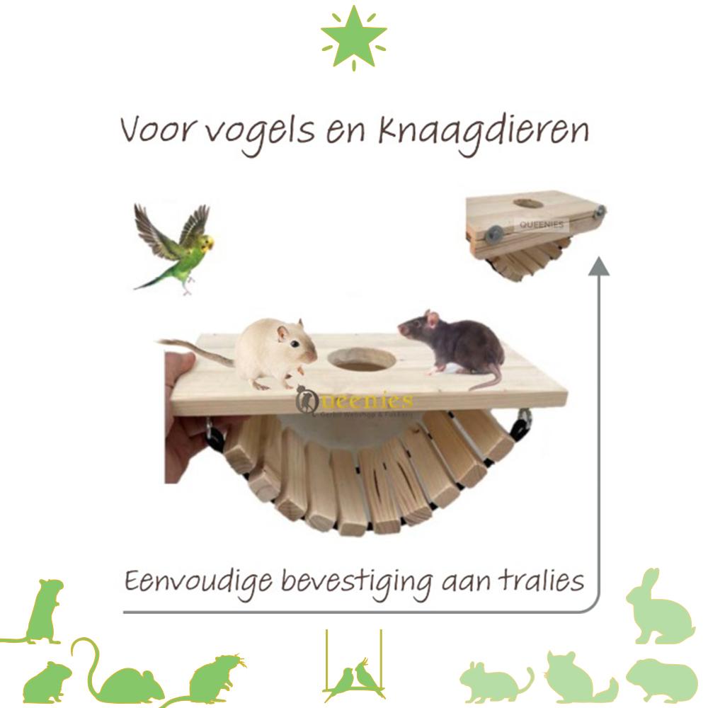 Zitplank met gat & Hangbrug